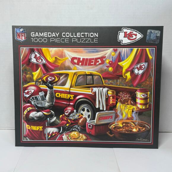 Sealed Kansas City Chiefs - NFL - 1000 Piece Puzzle Gameday Collection NEW KC - Picture 1 of 10